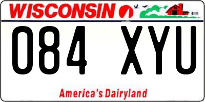 WI license plate 084XYU