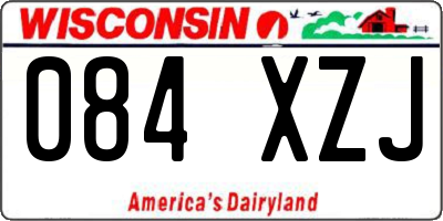 WI license plate 084XZJ