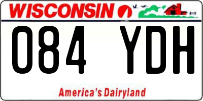 WI license plate 084YDH