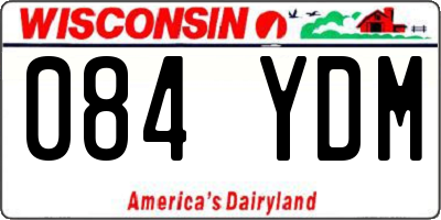 WI license plate 084YDM