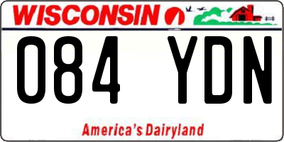 WI license plate 084YDN