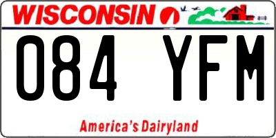 WI license plate 084YFM