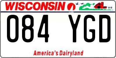 WI license plate 084YGD