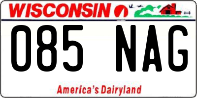 WI license plate 085NAG