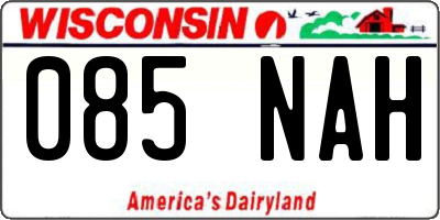 WI license plate 085NAH