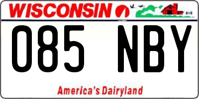 WI license plate 085NBY