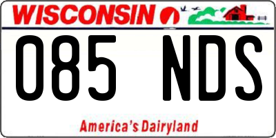 WI license plate 085NDS
