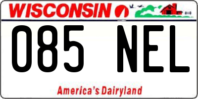 WI license plate 085NEL