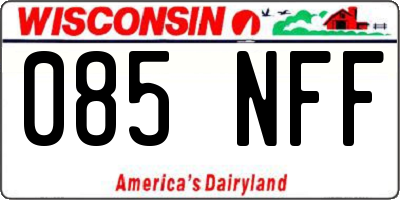 WI license plate 085NFF