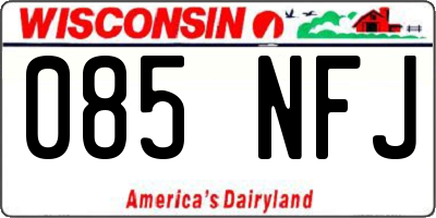 WI license plate 085NFJ