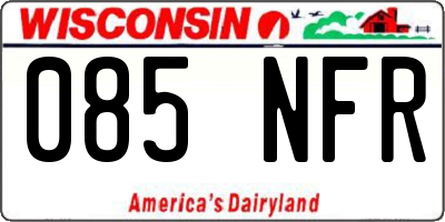 WI license plate 085NFR