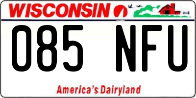 WI license plate 085NFU