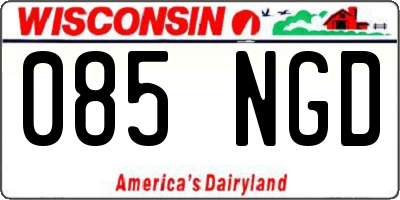 WI license plate 085NGD