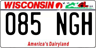 WI license plate 085NGH
