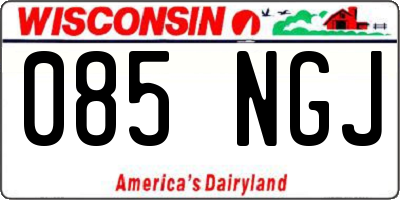 WI license plate 085NGJ
