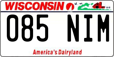 WI license plate 085NIM