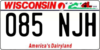 WI license plate 085NJH
