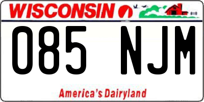 WI license plate 085NJM