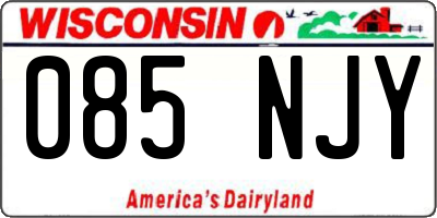 WI license plate 085NJY