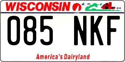 WI license plate 085NKF