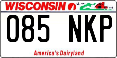 WI license plate 085NKP