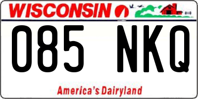 WI license plate 085NKQ