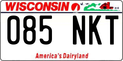 WI license plate 085NKT