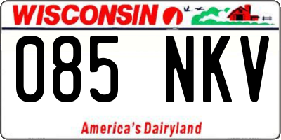 WI license plate 085NKV