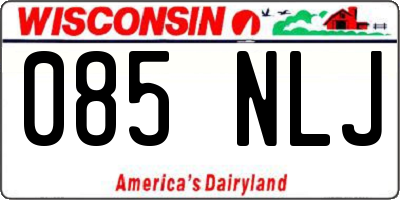 WI license plate 085NLJ