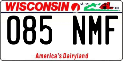 WI license plate 085NMF