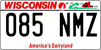 WI license plate 085NMZ