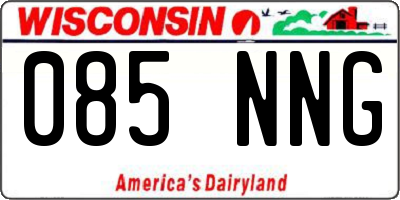 WI license plate 085NNG