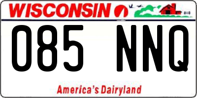 WI license plate 085NNQ