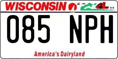 WI license plate 085NPH