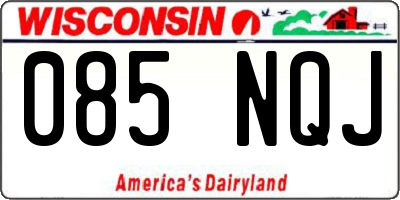 WI license plate 085NQJ