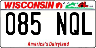 WI license plate 085NQL