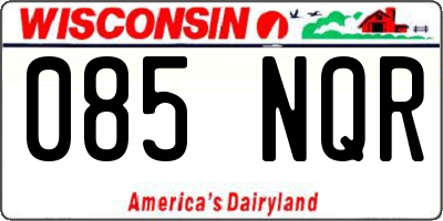 WI license plate 085NQR