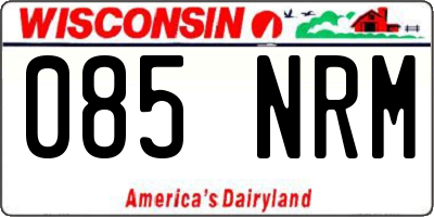 WI license plate 085NRM