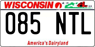 WI license plate 085NTL