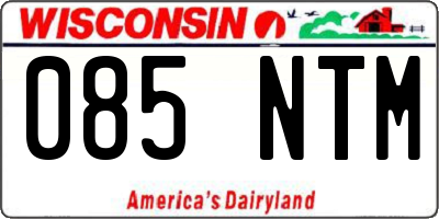 WI license plate 085NTM