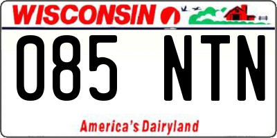 WI license plate 085NTN