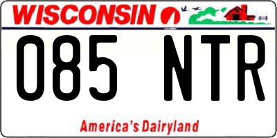 WI license plate 085NTR