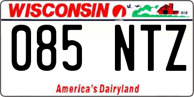 WI license plate 085NTZ