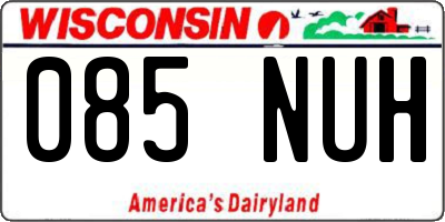 WI license plate 085NUH