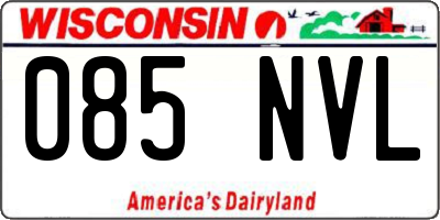 WI license plate 085NVL