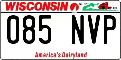 WI license plate 085NVP