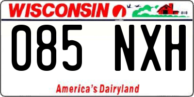 WI license plate 085NXH
