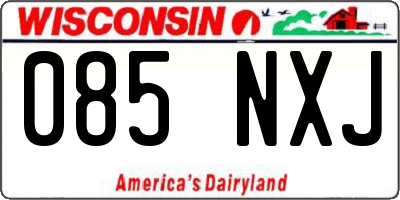 WI license plate 085NXJ