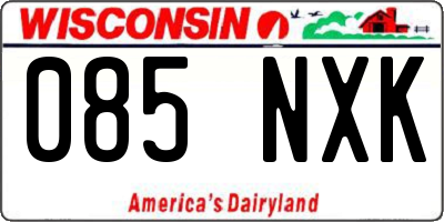 WI license plate 085NXK