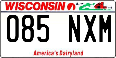 WI license plate 085NXM